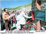 Homenaje al Capitn Rodrguez Lozano en Aralla de Luna (Len)