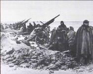 Tropas “nacionales” en el Frente de Teruel.-  Enero de 1938.-