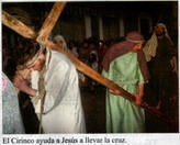 El Cirineo ayuda a Jess a llevar la cruz