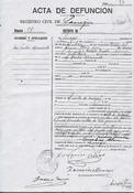 Inscripcin del Registro Civil de Sariegos.-