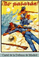 Cartel de la defensa de Madrid.-