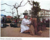 Jess orando en el huerto