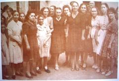 Presas en la Crcel del Castillo. Hacia 1950.