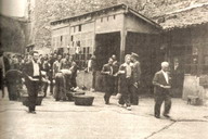 Rancho en el patio de la Crcel de Len.