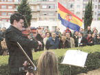 Un momento del Homenaje en la fosa comn del ao 2004