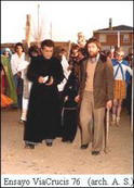 Ensayando el ViaCrucis de 1876.- (Archivo Andrs Sanjun)